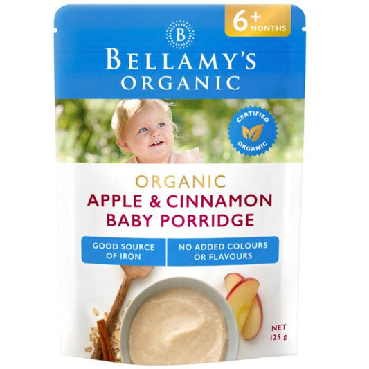 Bellamy's Organic Apple Cinnamon Baby Porridge 125g