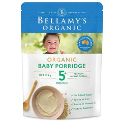 Bellamy's Organic Baby Porridge 5+ 125g