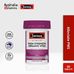 Swisse Ultiboost High Strength Organic Vitex 1500mg 60 Tablets