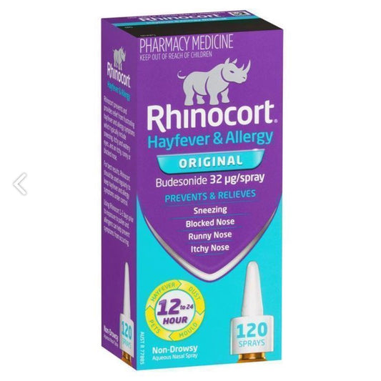 Rhinocort Original Hayfever Antihistamine & Allergy Nasal Spray 120 Sprays