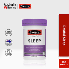 Swisse Ultiboost Sleep Helps Relieve Nervous Tension 100 Tablets