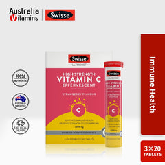 Swisse High Strength Vitamin C Bio-C Immune Support Cold Symptom 60 Tabs (Exp: Feb/2026)