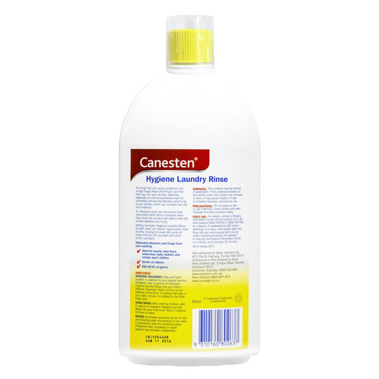 Canesten Antibacterial and Antifungal Hygiene Laundry Rinse Lemon 1Litre