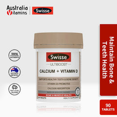 Swisse Ultiboost Calcium + Vitamin D 90 Tablets