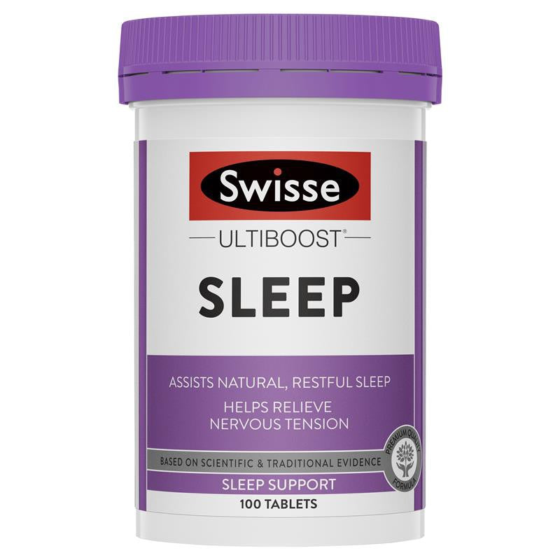 Swisse Ultiboost Sleep Helps Relieve Nervous Tension 100 Tablets