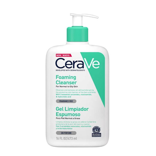 CeraVe 泡沫洁面乳（适合中性至油性皮肤）473 毫升