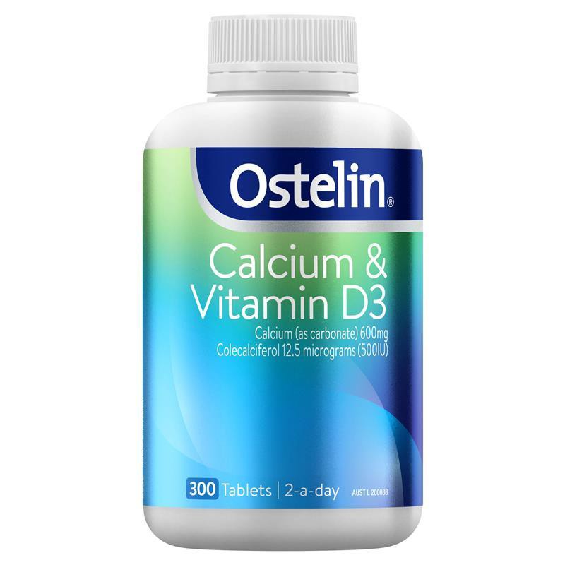 Ostelin Calcium & Vitamin D3 300 Tablets (Exclusive Big Size)