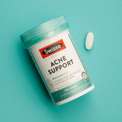 Swisse Beauty Acne Support 60 Film Coated Tablets with Silymarin Help Relieve Symptoms of Acne