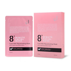 8+ Minute Goat Milk Rejuvenating Mask with Cherry Blossom Extract 25ml x 10 Sachets