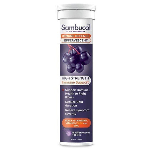 Sambucol Black Elderberry Immune Defence 15 Effervescent Tablets