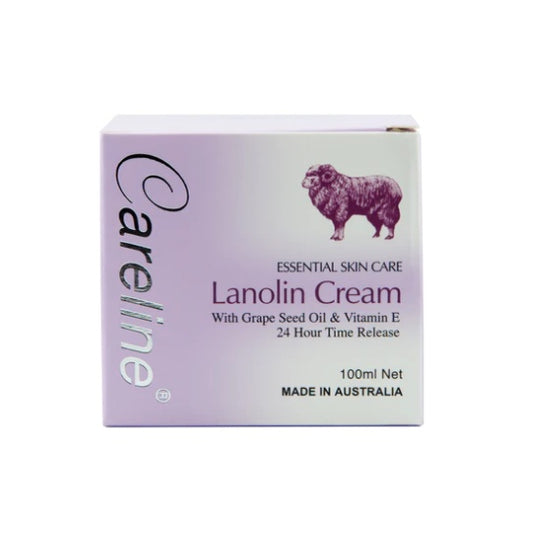 Careline Lanolin Cream with Grape Seed Oil & Vitanmin E 100ml