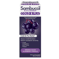 Sambucol Black Elderberry Cold & Flu Liquid 120ml