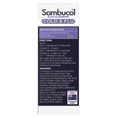 Sambucol Black Elderberry Cold & Flu Liquid 120ml