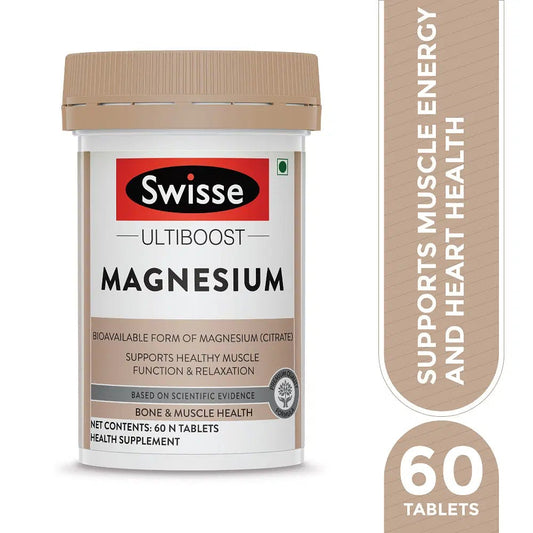 Swisse Ultiboost Magnesium Supports Healthy Muscle Function & Relaxation - 60 Tablets