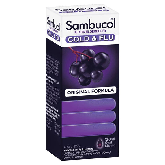 Sambucol 黑接骨木感冒流感液体 120ml