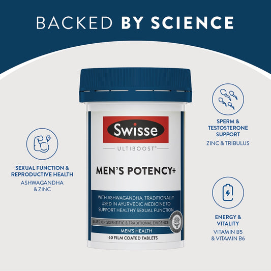 Swisse Ultiboost Men's Potency+ 60 Film Coated Tablets