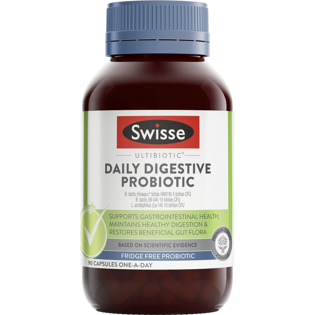 Swisse Ultibiotic Daily Digestive Probiotic 90 Capsules